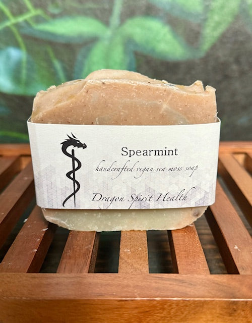 Spearmint Sea Moss Soap Bar